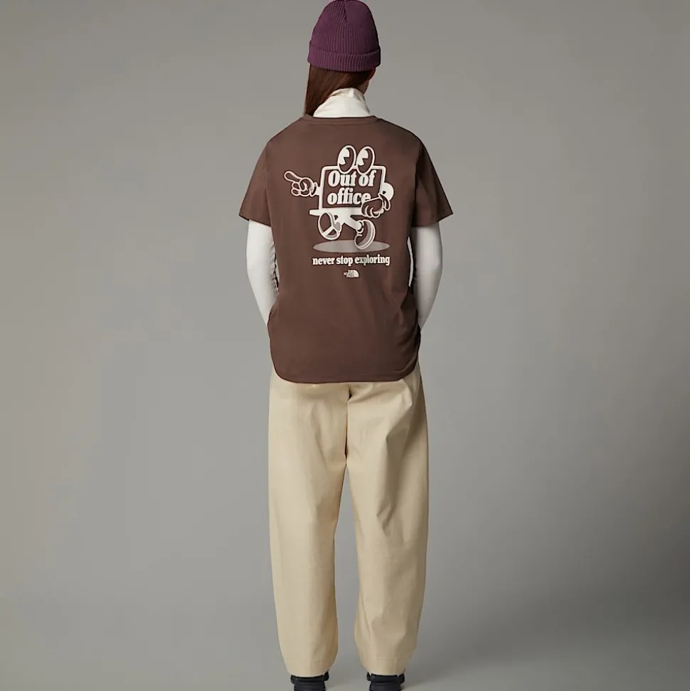 The North Face Damski T-shirt O Luźnym Kroju Cartoon