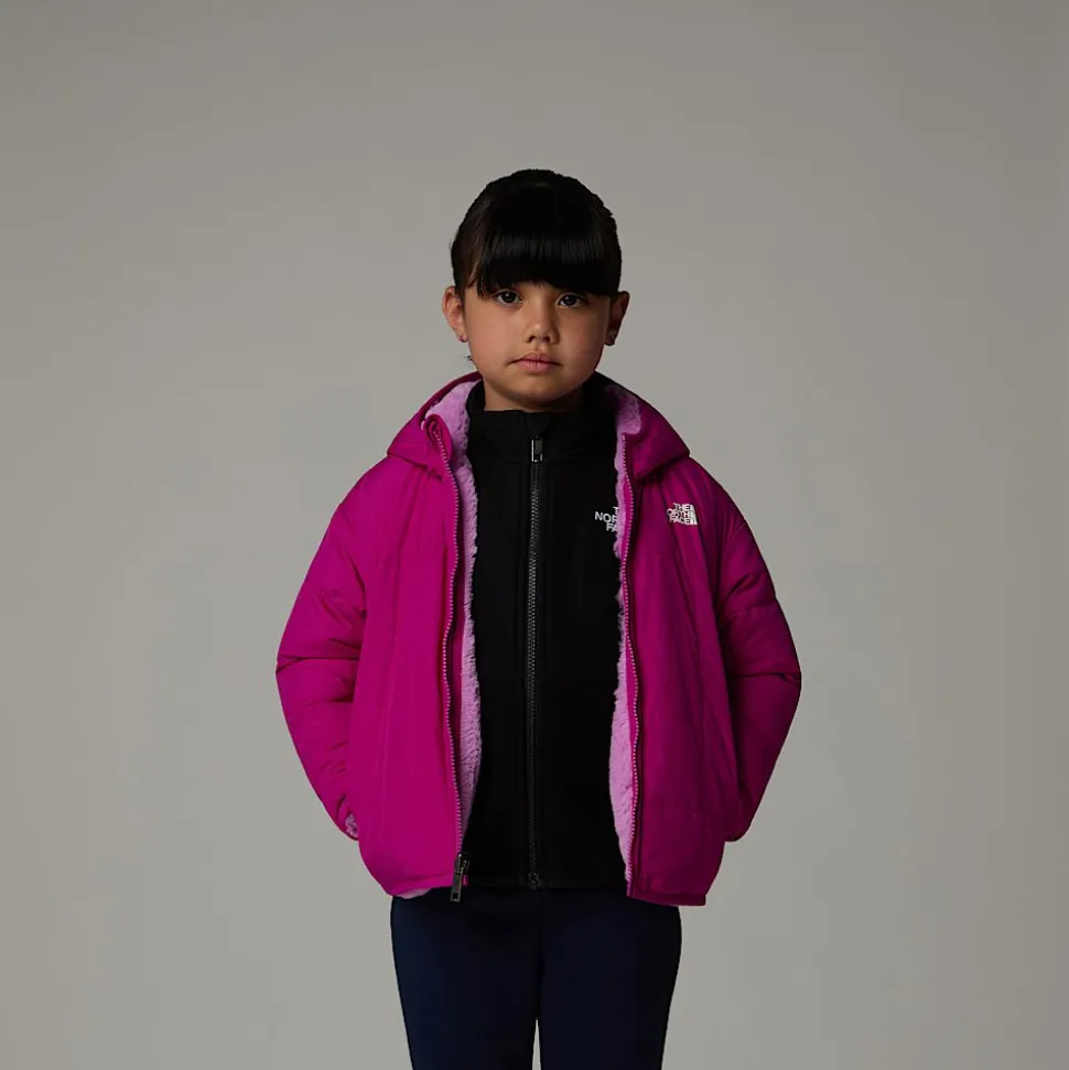 Dzieci The North Face Dziecięca Dwustronna Kurtka Z Kapturem I Zamkiem Na Całej Długości Shasta