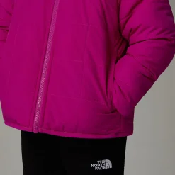 Dzieci The North Face Dziecięca Dwustronna Kurtka Z Kapturem I Zamkiem Na Całej Długości Shasta