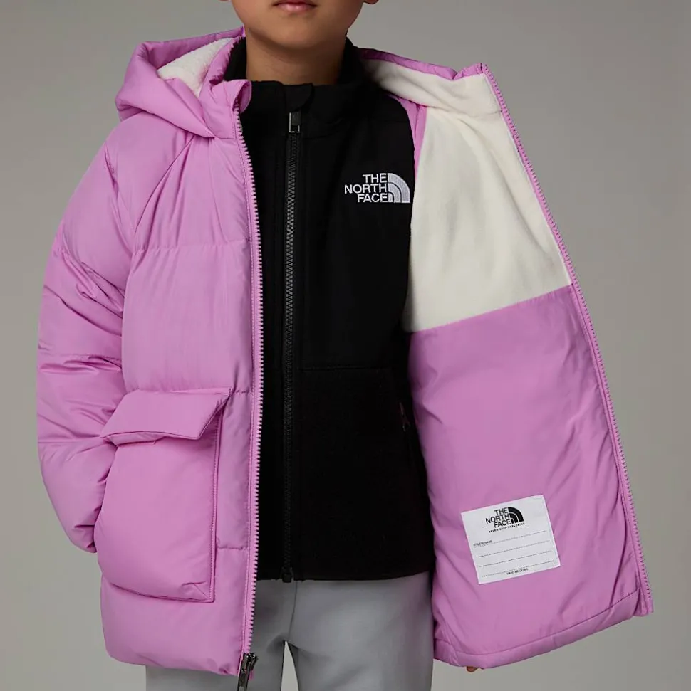 Dzieci The North Face Dziecięca Parka Puchowa Z Polarową Podszewką North