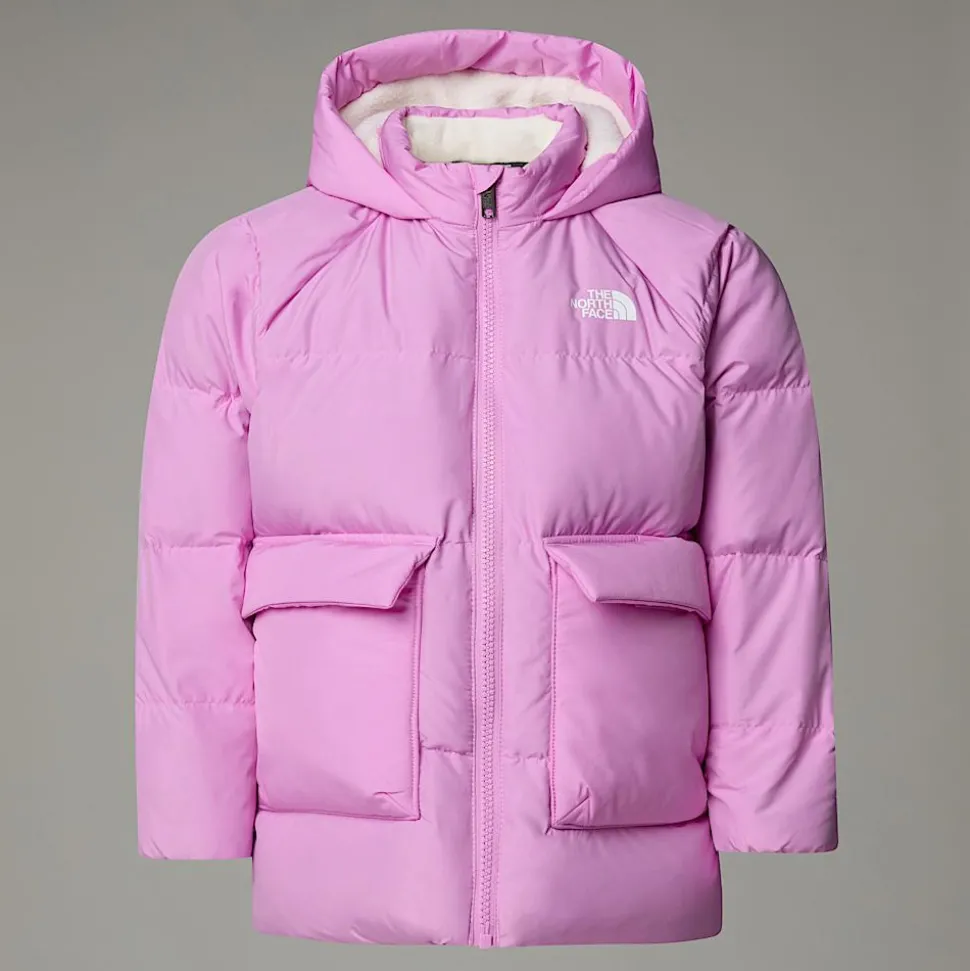Dzieci The North Face Dziecięca Parka Puchowa Z Polarową Podszewką North