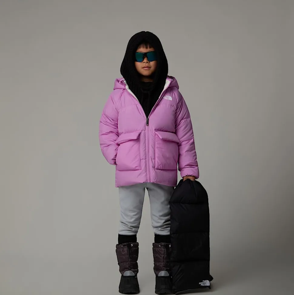 Dzieci The North Face Dziecięca Parka Puchowa Z Polarową Podszewką North