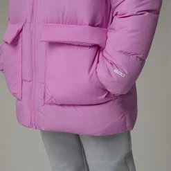 Dzieci The North Face Dziecięca Parka Puchowa Z Polarową Podszewką North