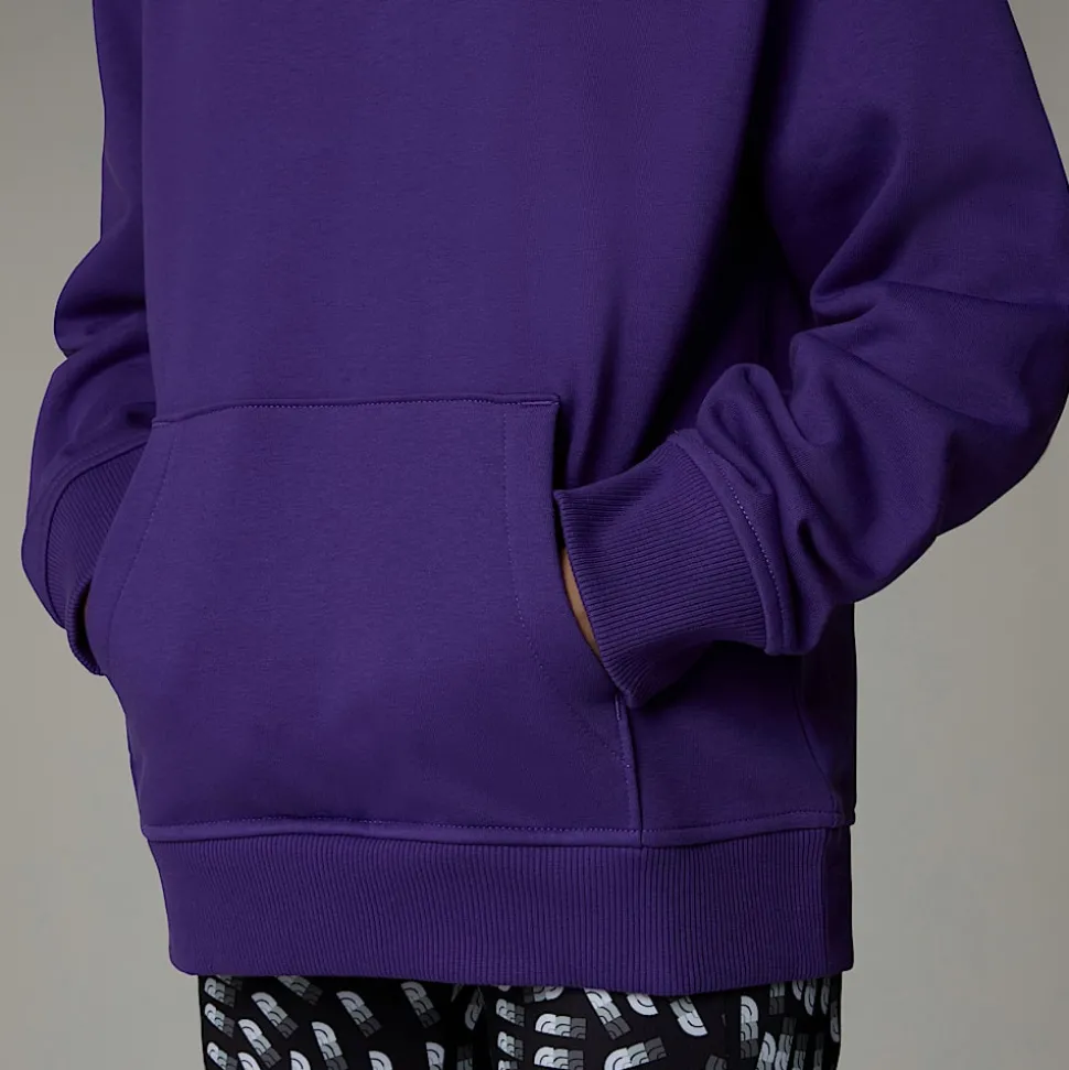 Dzieci The North Face Dziewczęca Bluza Oversize Z Kapturem I Pionową Grafiką