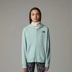 Dzieci The North Face Dziewczęca Bluza Oversize Z Kapturem I Zamkiem Na Całej Długości Light