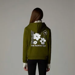 Dzieci The North Face Dziewczęca Luźna Bluza Z Kapturem I Grafiką Flower