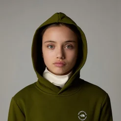 Dzieci The North Face Dziewczęca Luźna Bluza Z Kapturem I Grafiką Flower