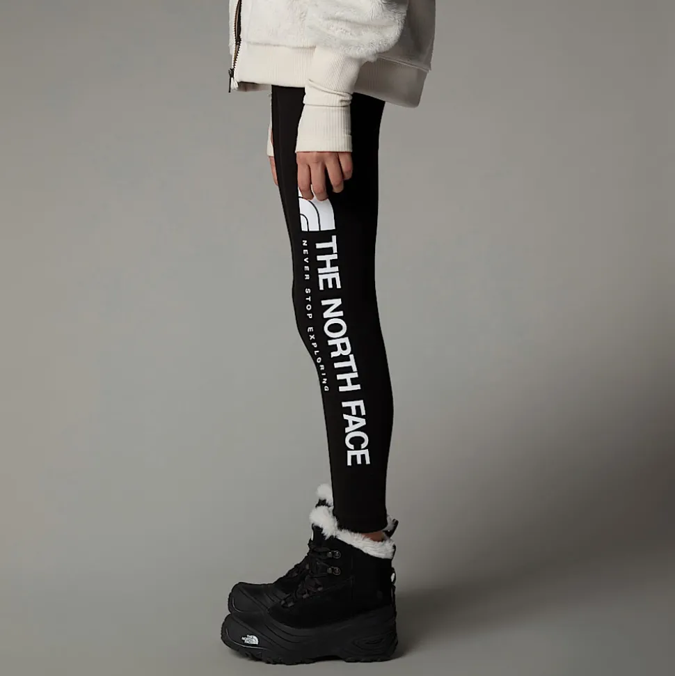 Dzieci The North Face Dziewczęce Legginsy Z Pionową Grafiką