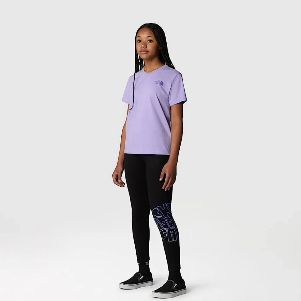 Dzieci The North Face Dziewczęcy Luźny T-shirt Z Grafiką