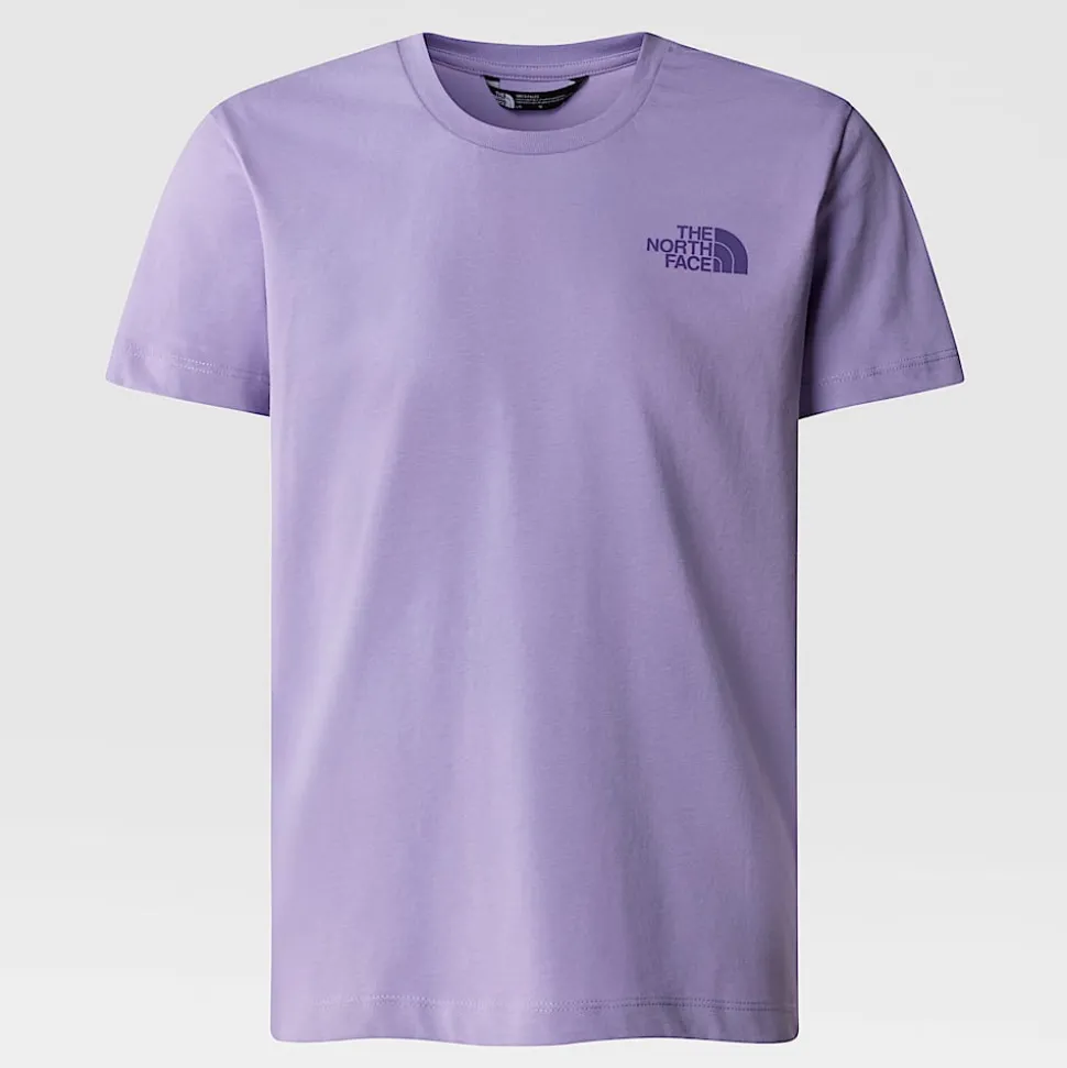 Dzieci The North Face Dziewczęcy Luźny T-shirt Z Grafiką