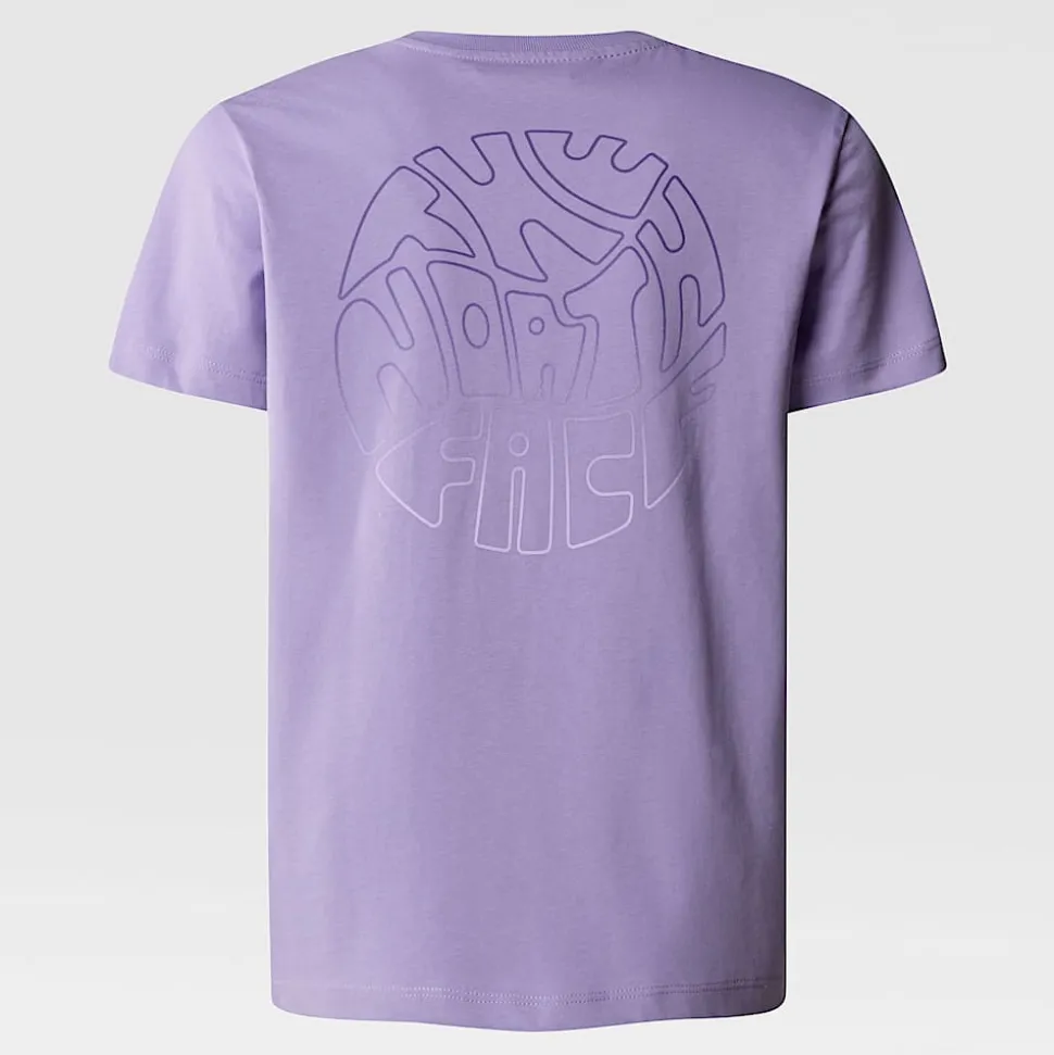 Dzieci The North Face Dziewczęcy Luźny T-shirt Z Grafiką