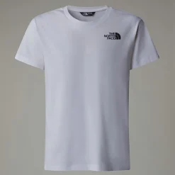 Dzieci The North Face Dziewczęcy Luźny T-shirt Z Pionową Grafiką