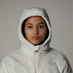 Dzieci The North Face Dziewczęcy Polar Z Kapturem I Zamkiem Na Całej Długości Osito