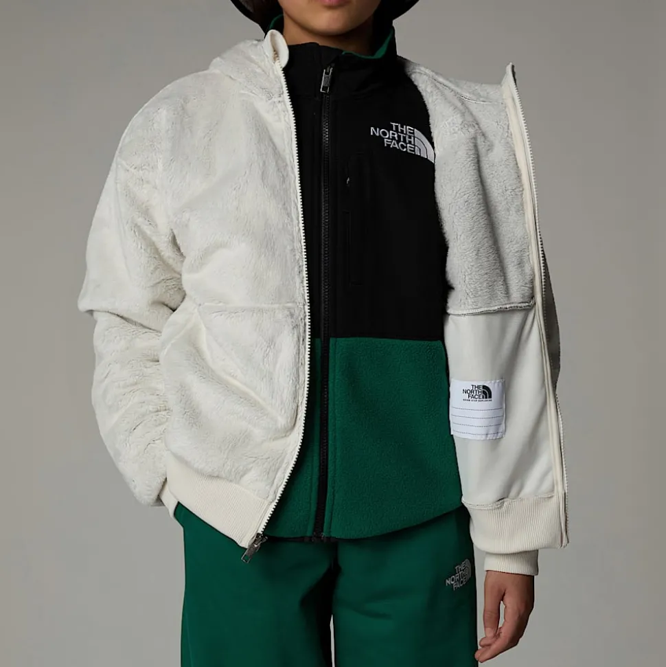 Dzieci The North Face Dziewczęcy Polar Z Kapturem I Zamkiem Na Całej Długości Osito