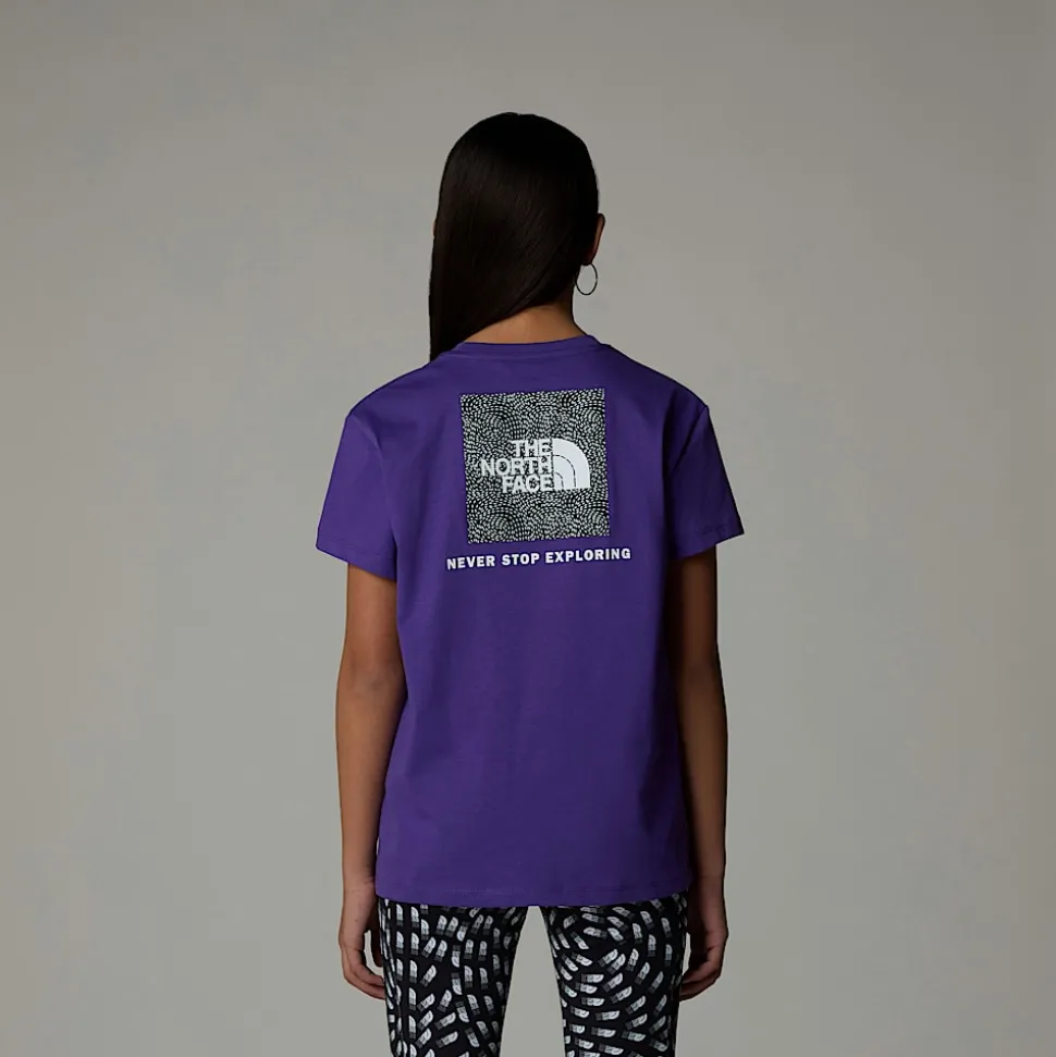 Dzieci The North Face Dziewczęcy T-shirt O Luźnym Kroju Redbox