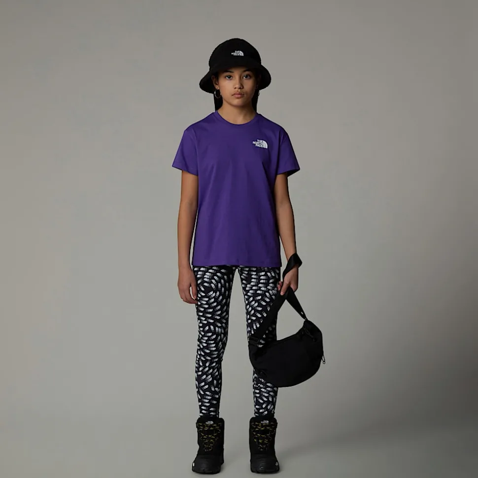 Dzieci The North Face Dziewczęcy T-shirt O Luźnym Kroju Redbox