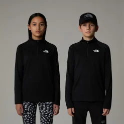 Dzieci The North Face Młodzieżowa Koszulka Z Długim Rękawem I Zamkiem O Długości 1/4 Never Stop