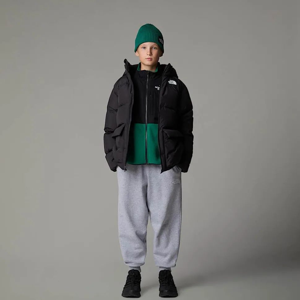 Dzieci The North Face Młodzieżowa Krótka Parka Puchowa Z Polarową Podszewką North