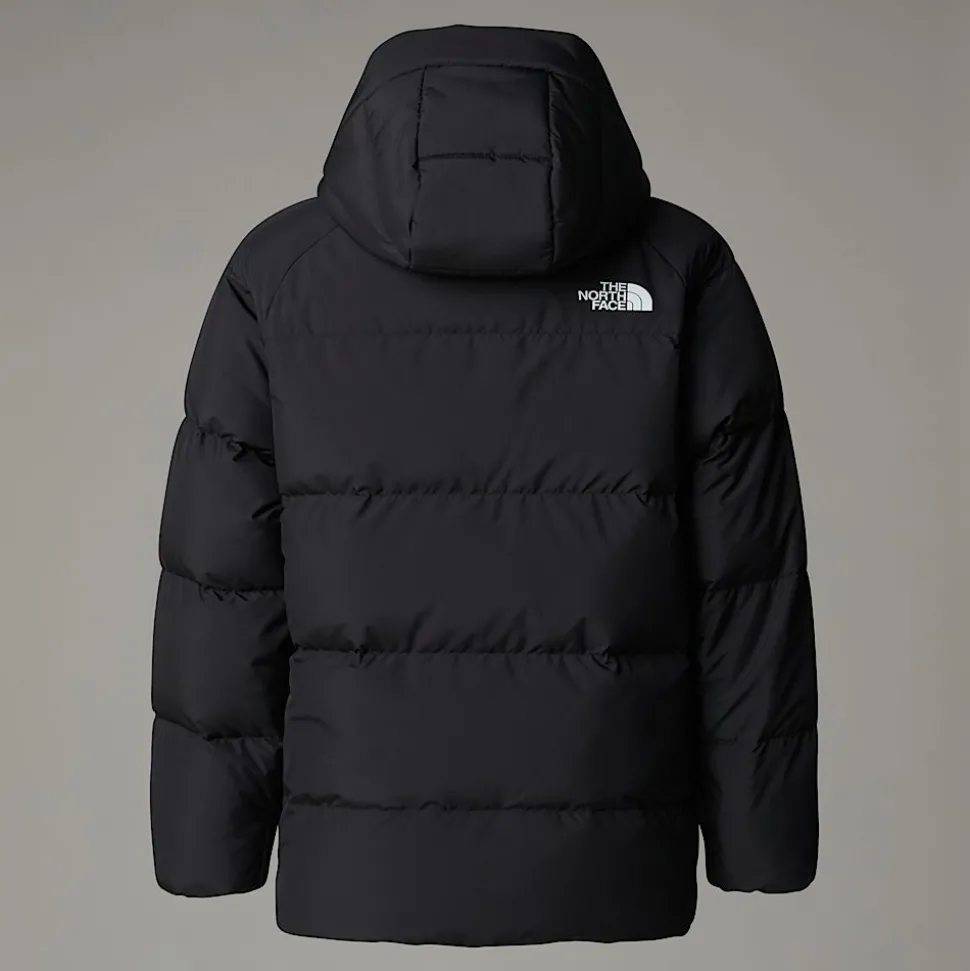 Dzieci The North Face Młodzieżowa Krótka Parka Puchowa Z Polarową Podszewką North