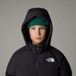 Dzieci The North Face Młodzieżowa Krótka Parka Puchowa Z Polarową Podszewką North