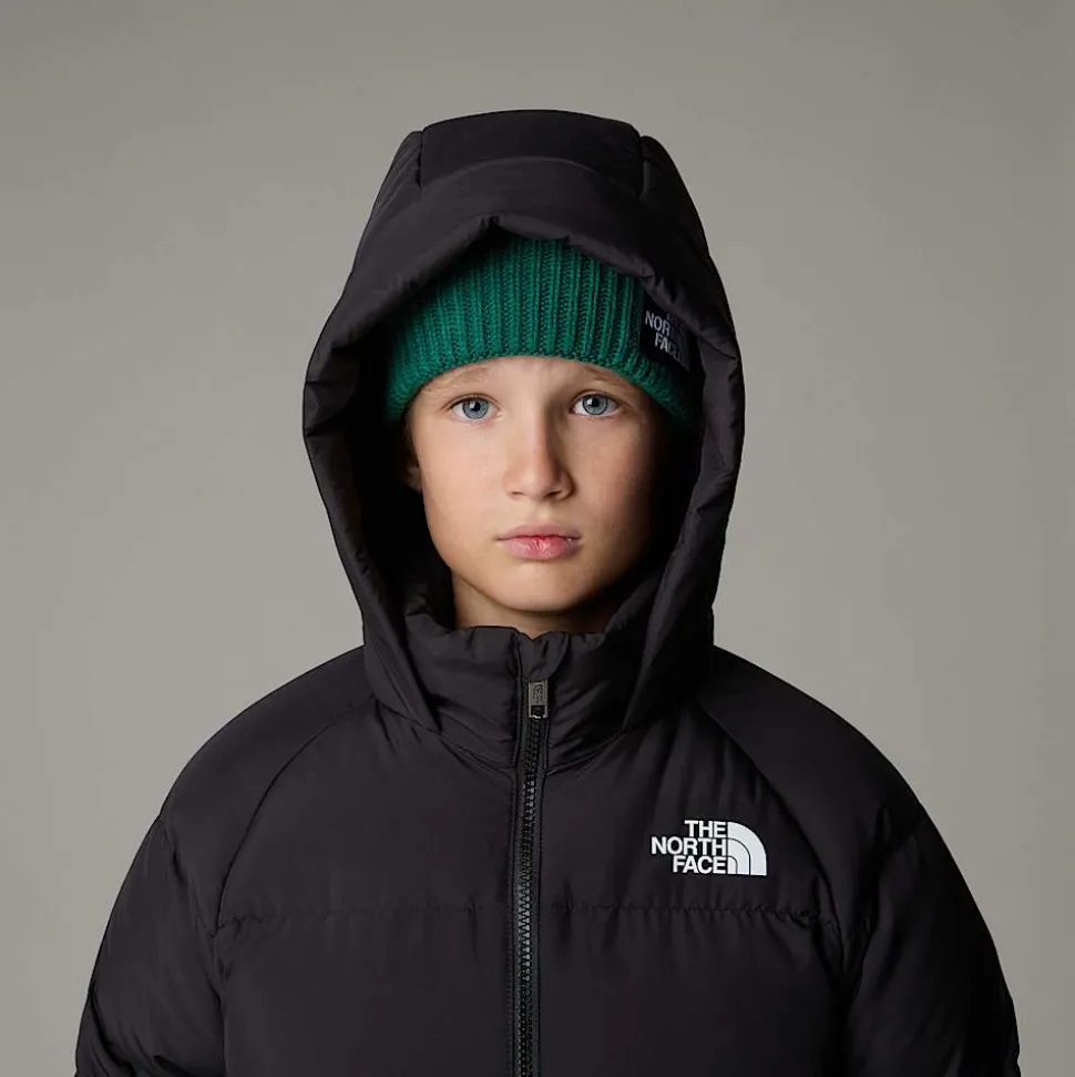 Dzieci The North Face Młodzieżowa Krótka Parka Puchowa Z Polarową Podszewką North