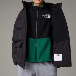 Dzieci The North Face Młodzieżowa Krótka Parka Puchowa Z Polarową Podszewką North