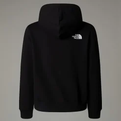 Dzieci The North Face Młodzieżowa Luźna Bluza Z Kapturem I Grafiką Varsity