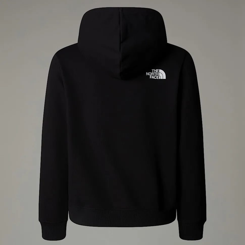 Dzieci The North Face Młodzieżowa Luźna Bluza Z Kapturem I Grafiką Varsity