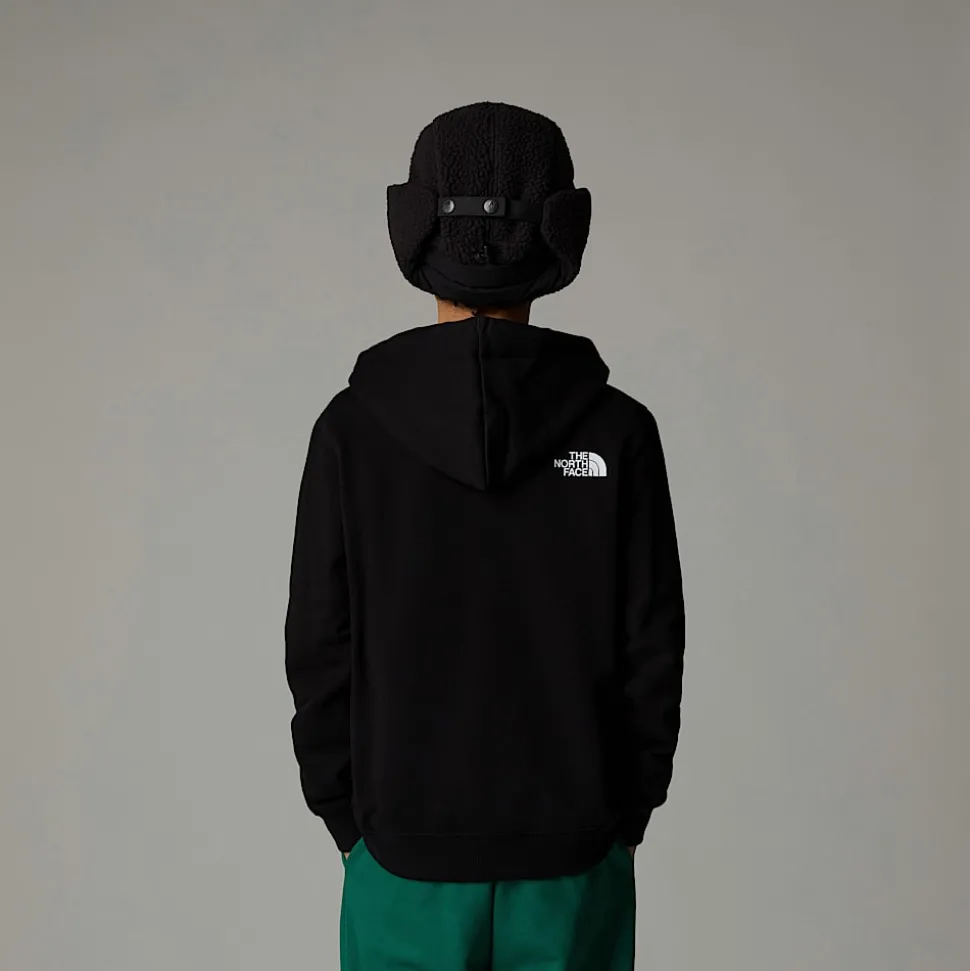 Dzieci The North Face Młodzieżowa Luźna Bluza Z Kapturem I Grafiką Varsity
