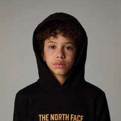 Dzieci The North Face Młodzieżowa Luźna Bluza Z Kapturem I Grafiką Varsity