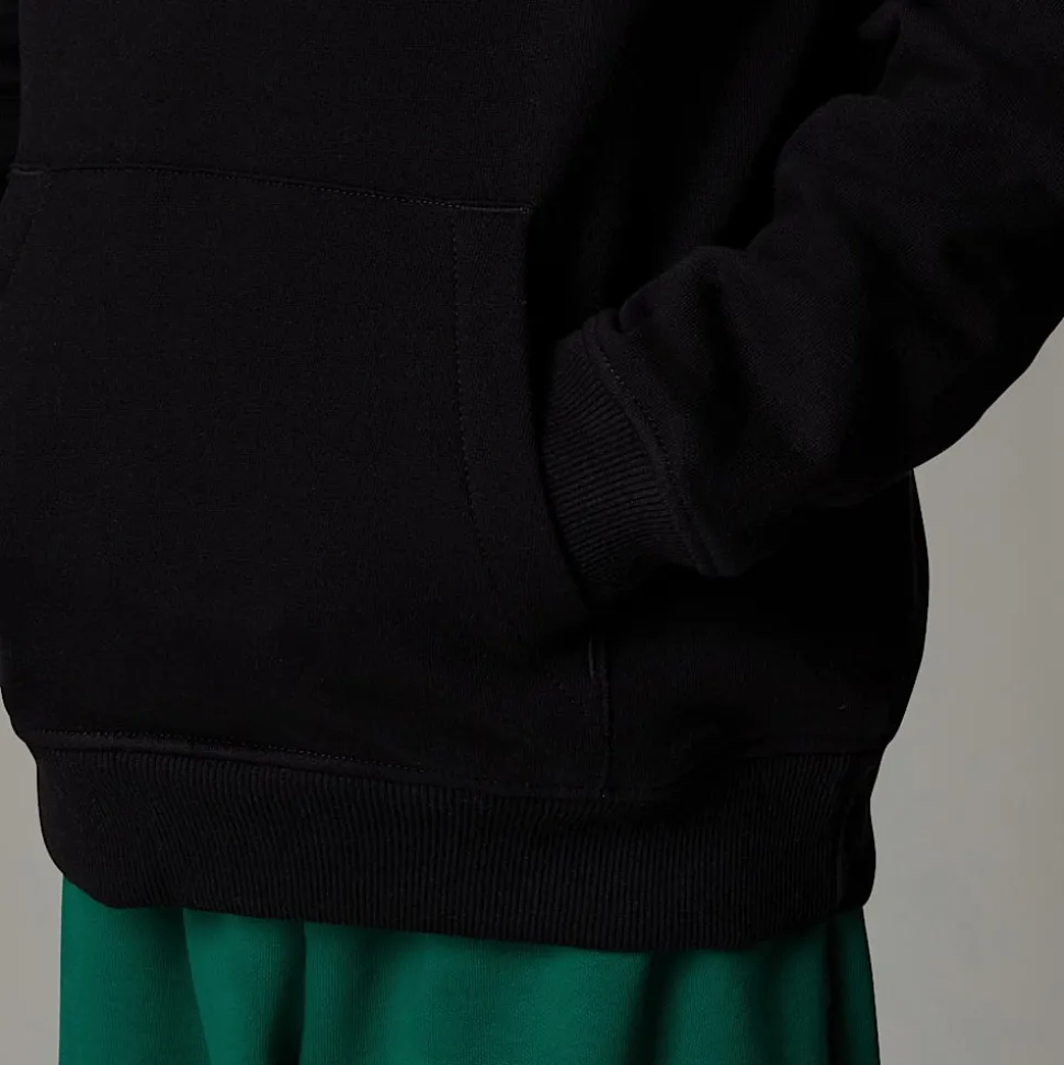 Dzieci The North Face Młodzieżowa Luźna Bluza Z Kapturem I Grafiką Varsity