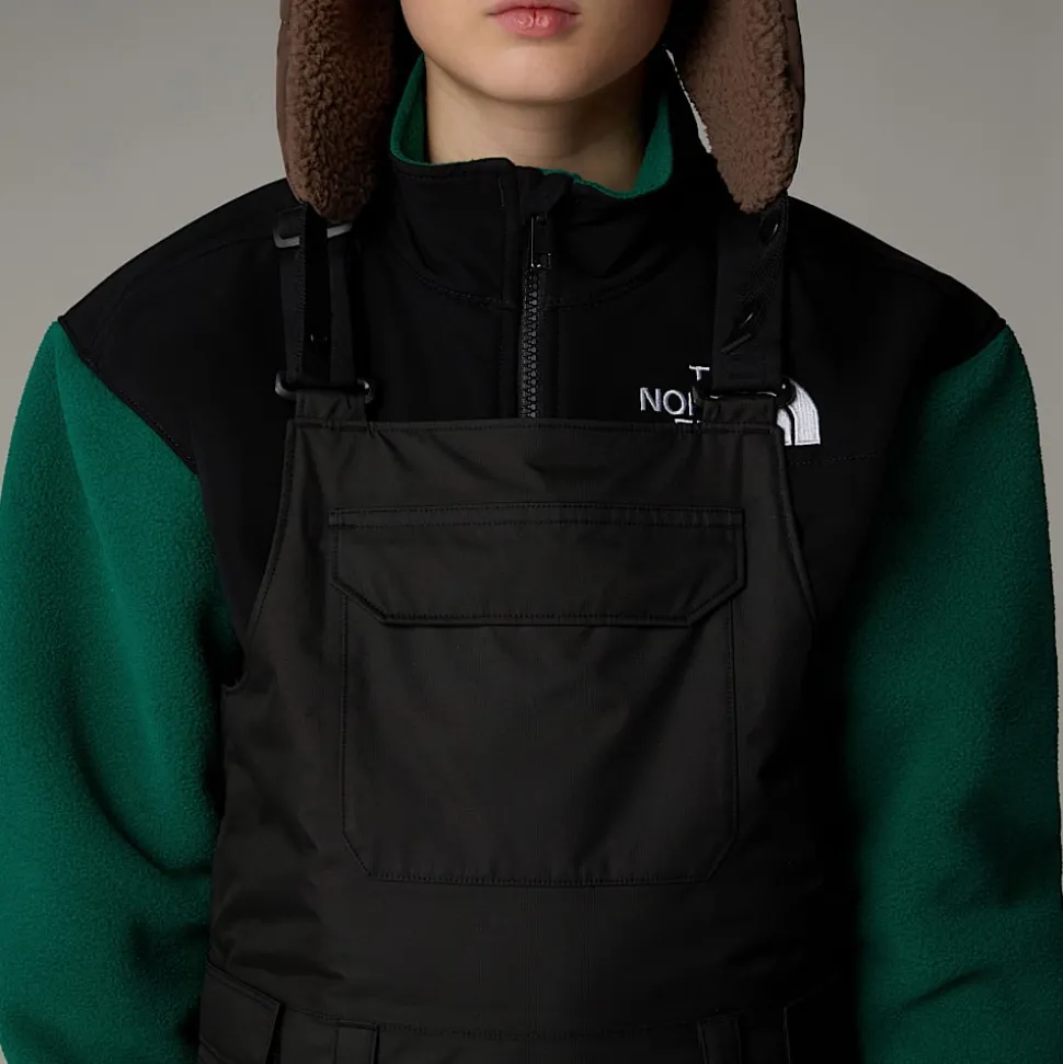 Dzieci The North Face Młodzieżowe Ocieplane Spodnie Na Szelkach Freedom