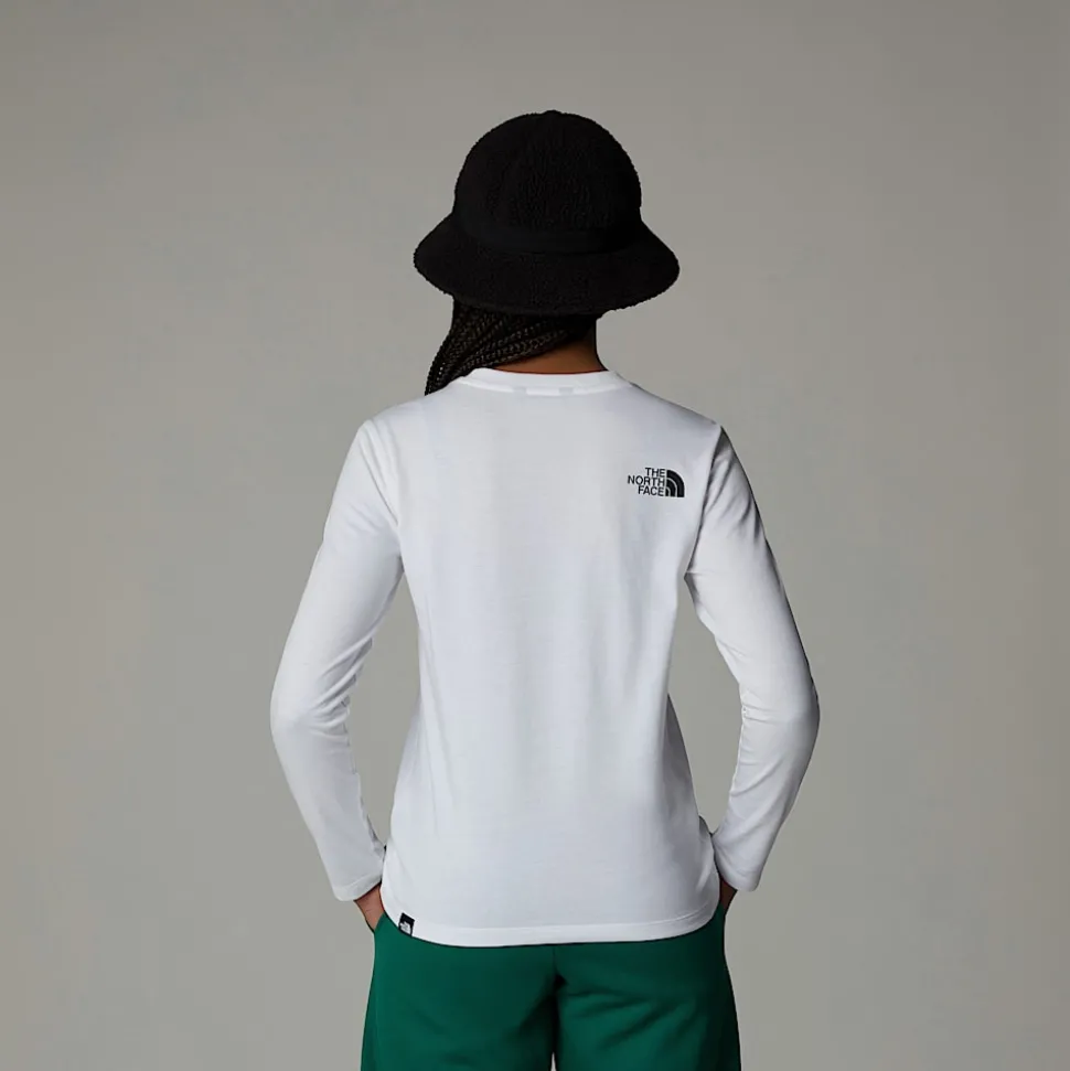 Dzieci The North Face Młodzieżowy T-shirt Z Długim Rękawem Easy