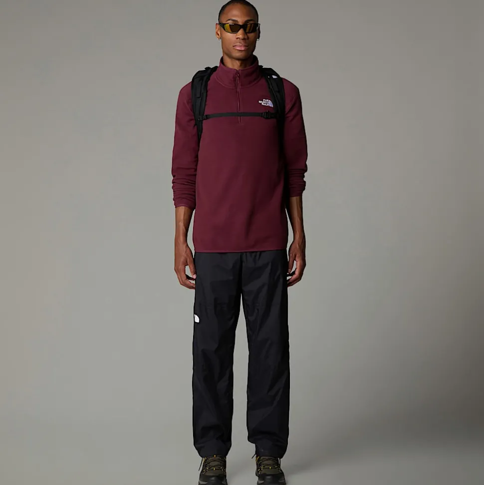 The North Face Męski Polar Z Zamkiem Błyskawicznym O Długości 1/4 100 Glacier