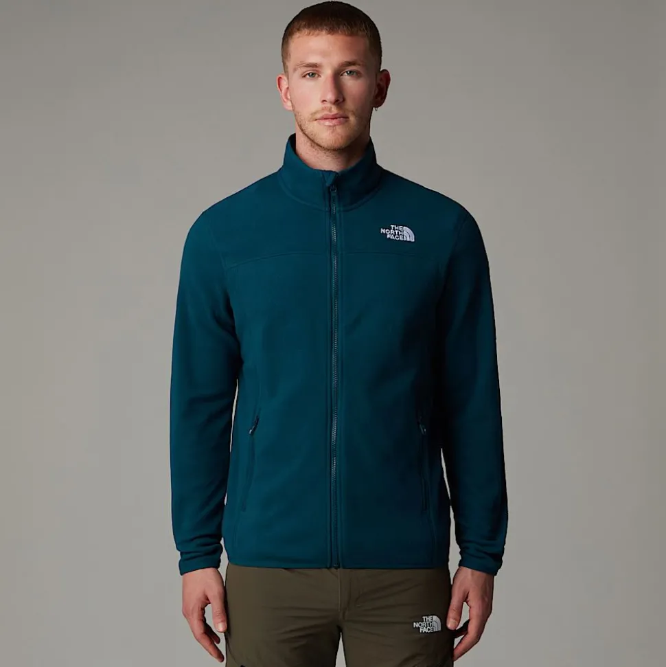 The North Face Męski Polar Z Zamkiem Błyskawicznym Na Całej Długości 100 Glacier
