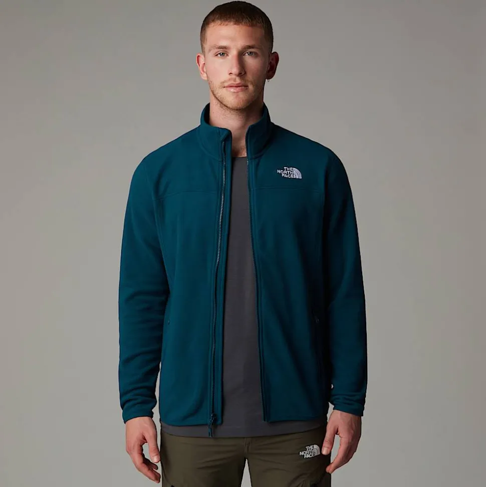 The North Face Męski Polar Z Zamkiem Błyskawicznym Na Całej Długości 100 Glacier