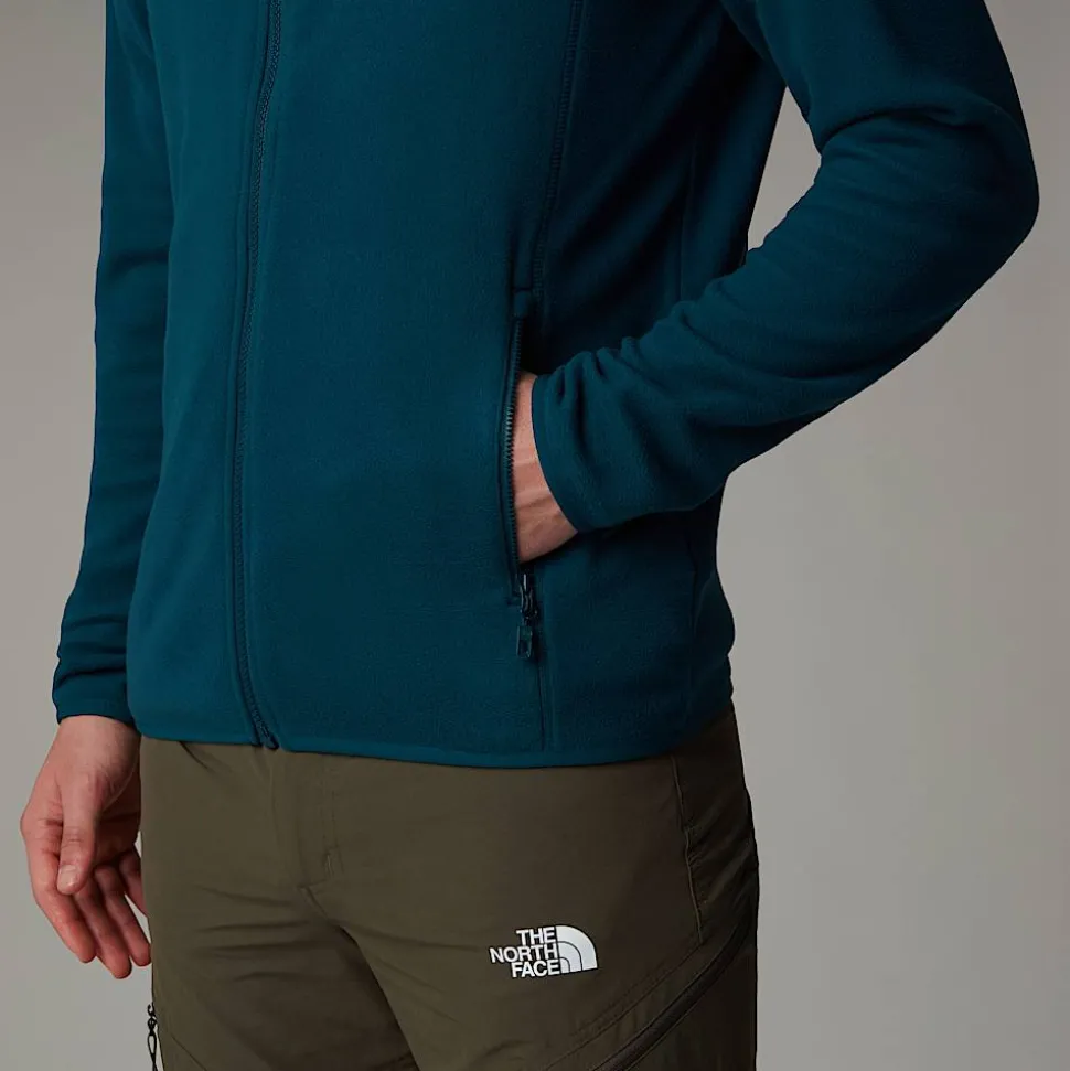 The North Face Męski Polar Z Zamkiem Błyskawicznym Na Całej Długości 100 Glacier