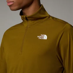The North Face Męski T-shirt Z Długim Rękawem I Zamkiem O Długości 1/4 24/7