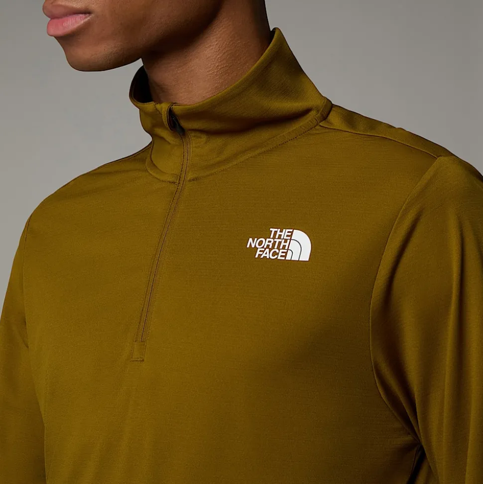 The North Face Męski T-shirt Z Długim Rękawem I Zamkiem O Długości 1/4 24/7