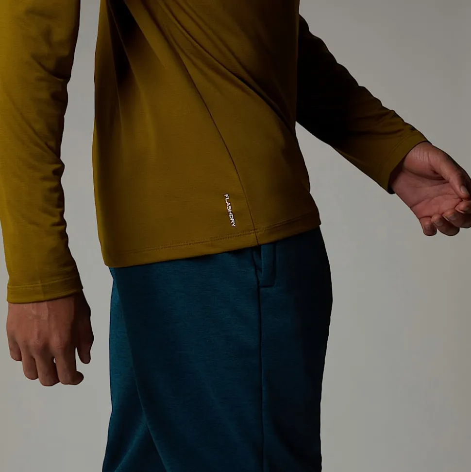 The North Face Męski T-shirt Z Długim Rękawem I Zamkiem O Długości 1/4 24/7